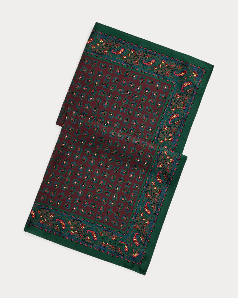 Ralph Lauren Bandana aus Seidenfoulard Red