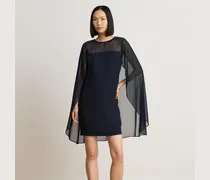 Cape-Cocktailkleid aus Georgette