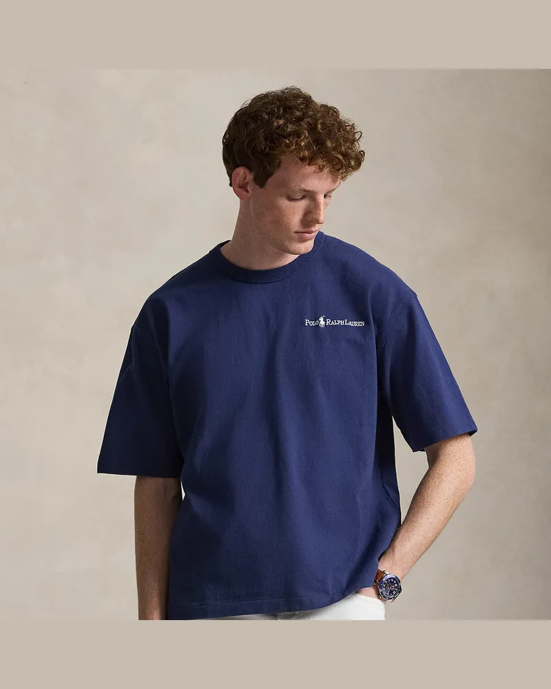 Ralph Lauren Relaxed-Fit Jersey-T-Shirt mit Logo Blue
