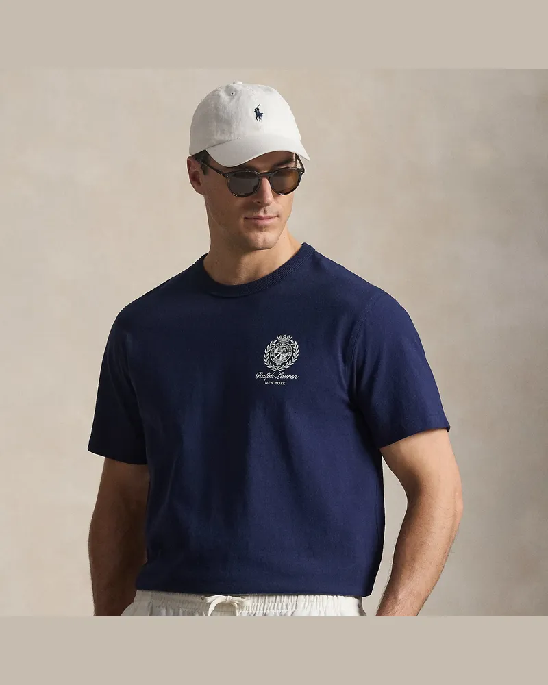 Ralph Lauren Große Größen - Jersey-T-Shirt mit Grafik Blue