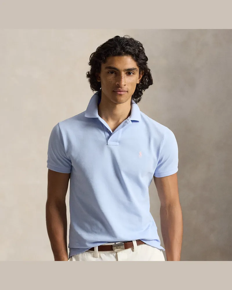 Ralph Lauren Slim-Fit Poloshirt aus Piqué Blue