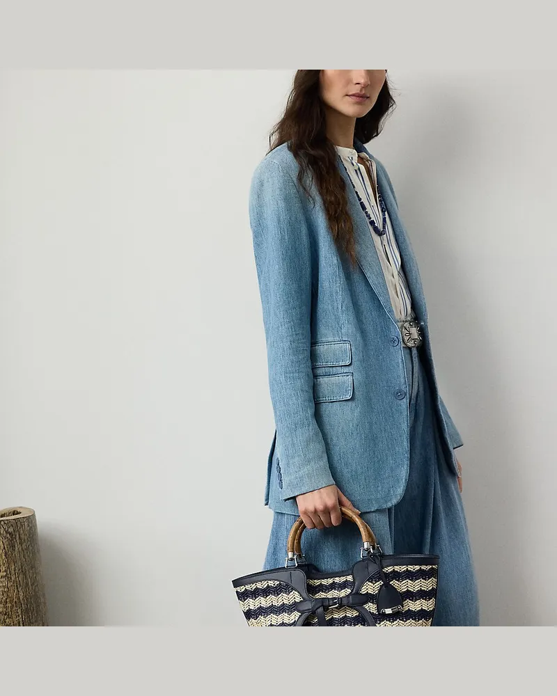 Ralph Lauren Die Tragetasche  Ralph Lauren aus Bast Blue