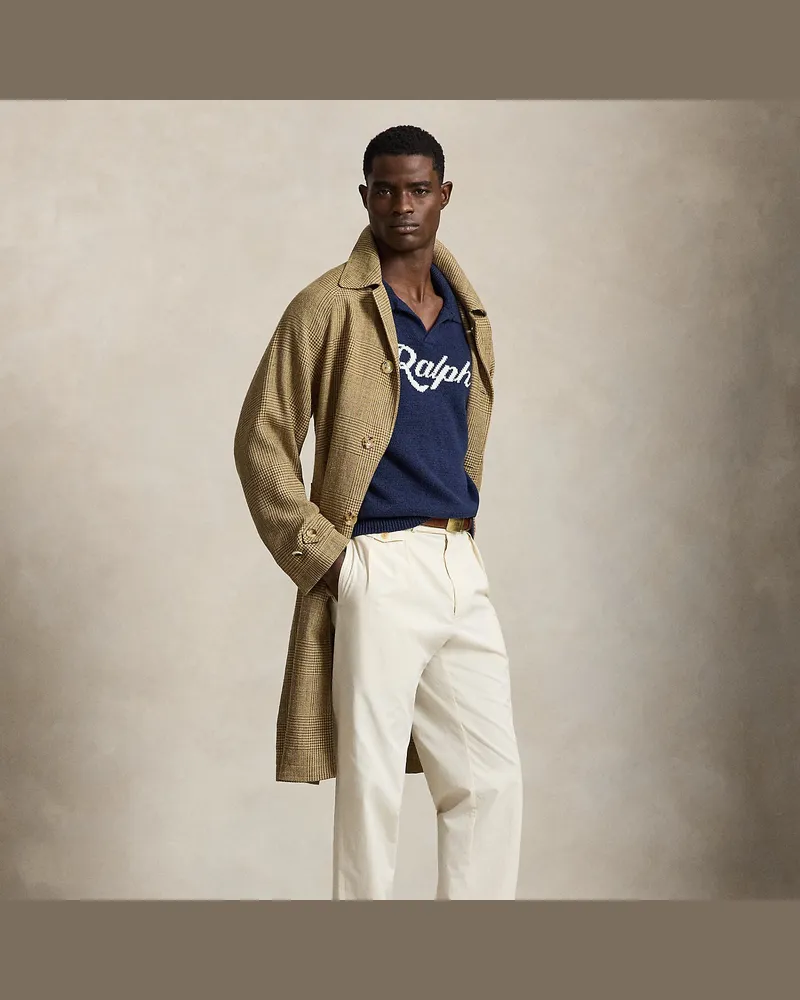 Ralph Lauren Popeline-Anzughose mit Falten White