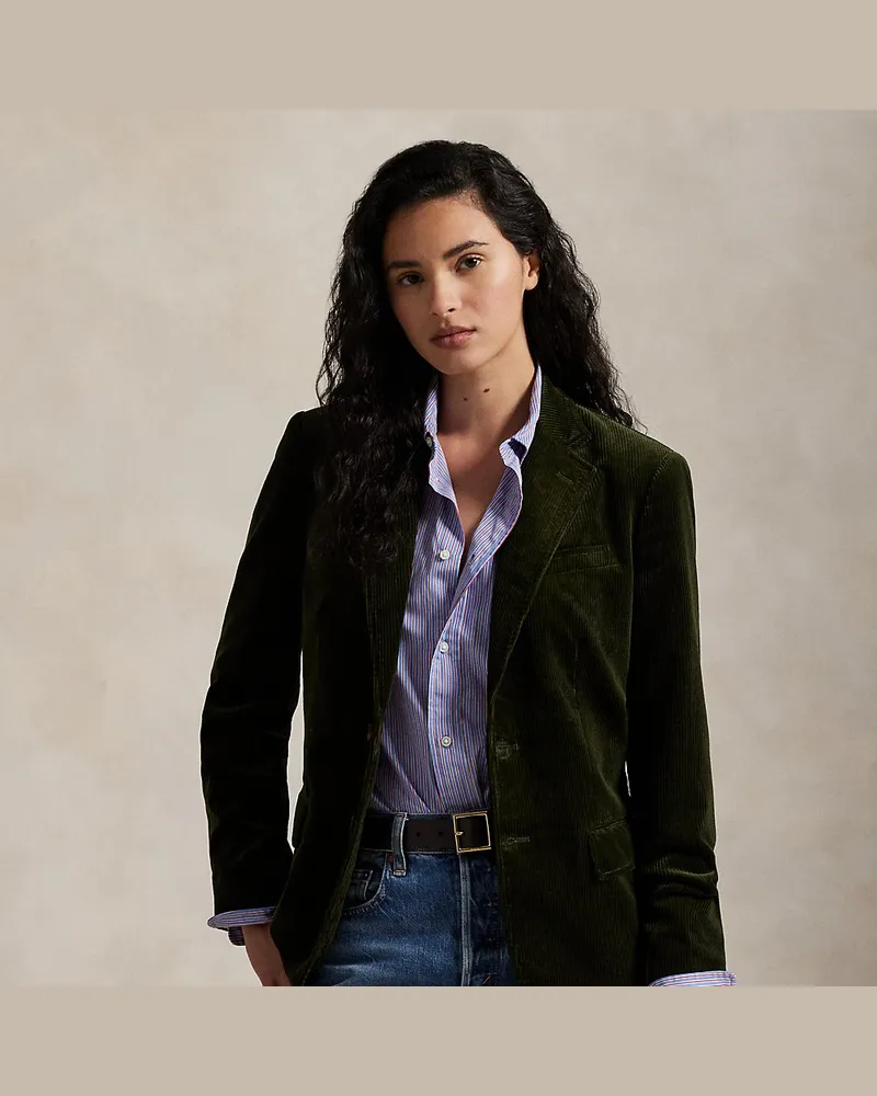 Ralph Lauren Blazer aus Kordsamt Green