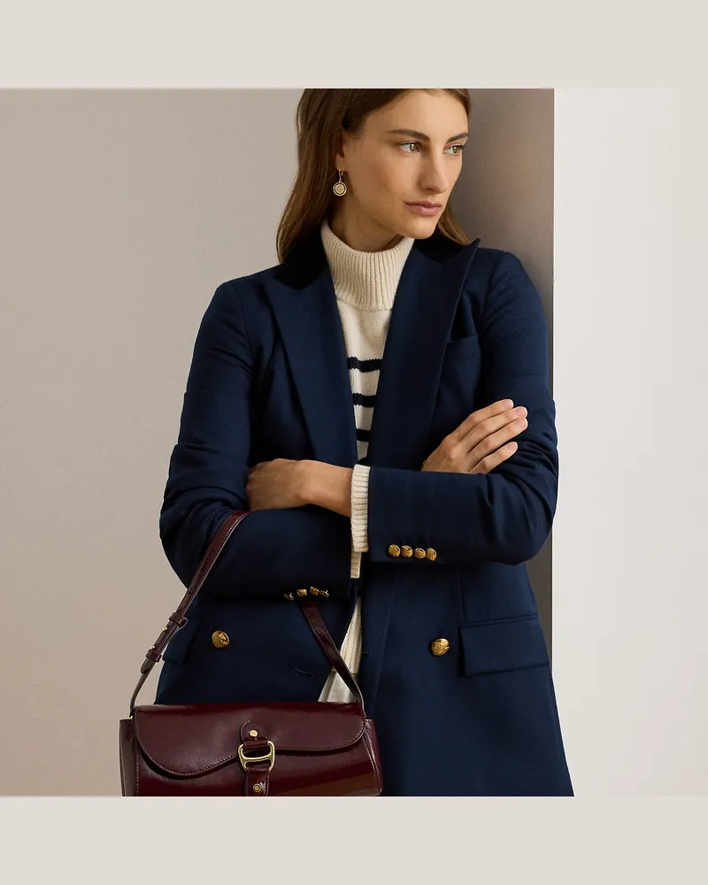 Ralph Lauren Lackledertasche Tasha East-West Red