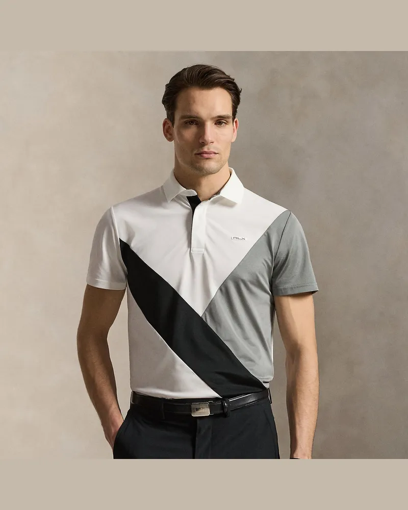Ralph Lauren Tailored-Fit Performance-Poloshirt Grey
