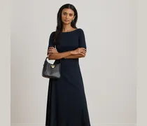 Kurzgrößen - Geripptes Midikleid aus Baumwollstretch