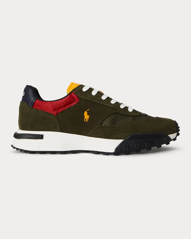 Ralph Lauren Sneaker Eldridge mit Wildlederbahnen Green