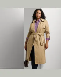 Ralph Lauren Plus Größen - Wasserabweisender Trenchcoat mit Gürtel Tan