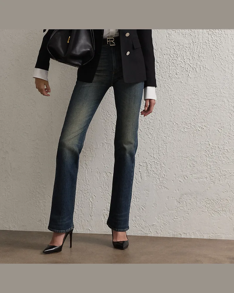 Ralph Lauren Relaxed-Fit Bootcut-Jeans Kaida Blue