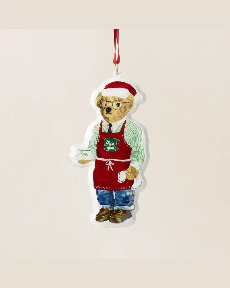 Ralph Lauren Home Ornament  Ralph Lauren’s Coffee mit Polo Bear Green