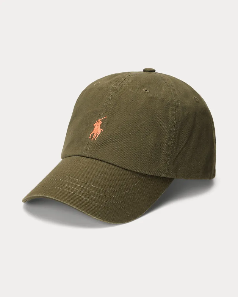 Ralph Lauren Baseballkappe aus Baumwollchino Green