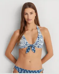 Ralph Lauren Hipster-Bikinihose mit Bindebändern Red