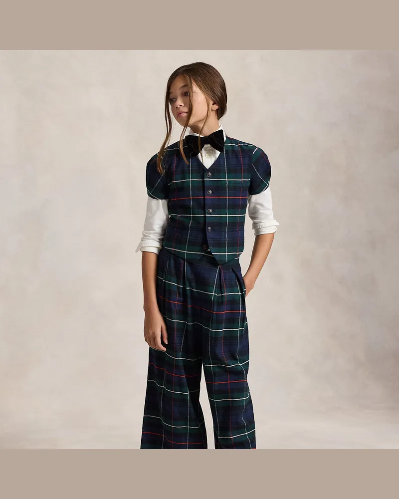 Ralph Lauren Karo-Oberteil und -Hose mit weitem Bein Multi