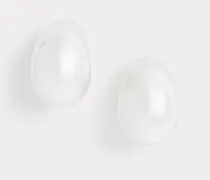 Versilberte Ohrstecker