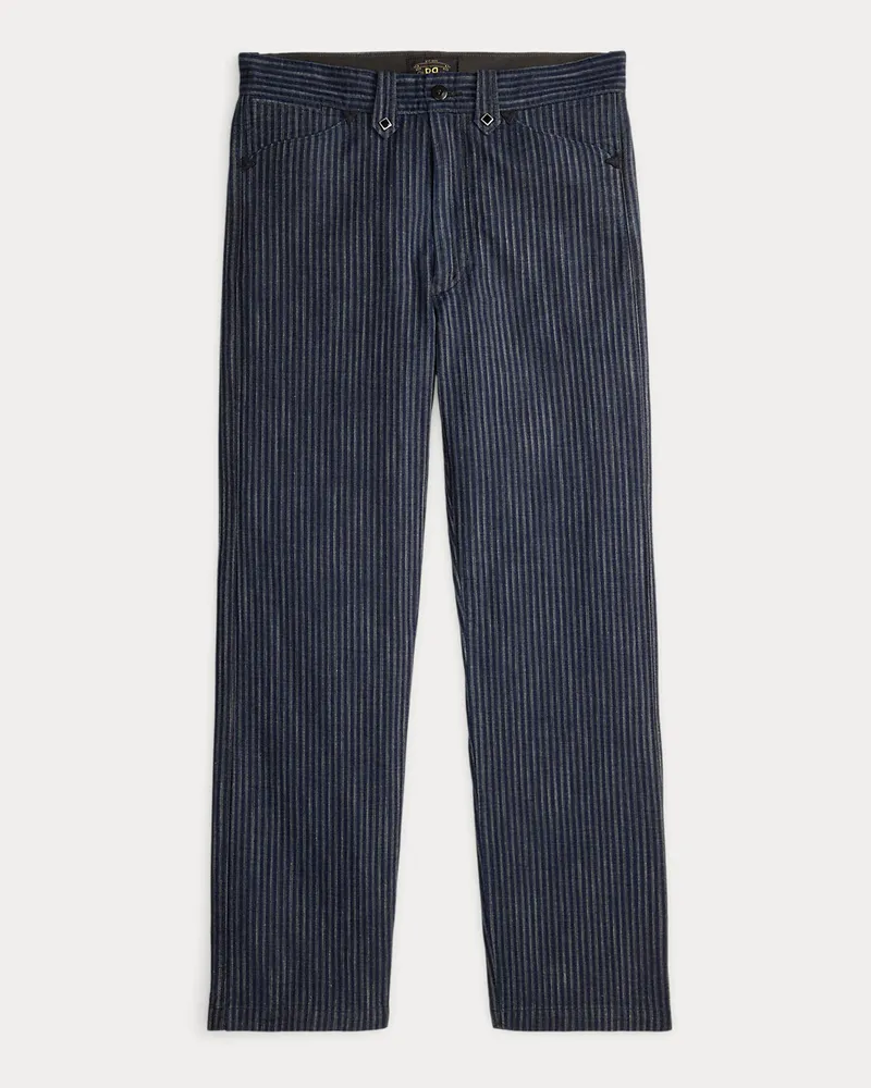 Ralph Lauren Offiziershose aus gestreiftem Jacquard Blue