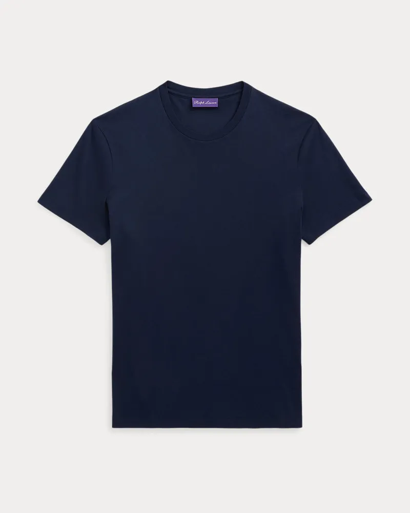 Ralph Lauren Rundhals-T-Shirt aus Interlock Blue