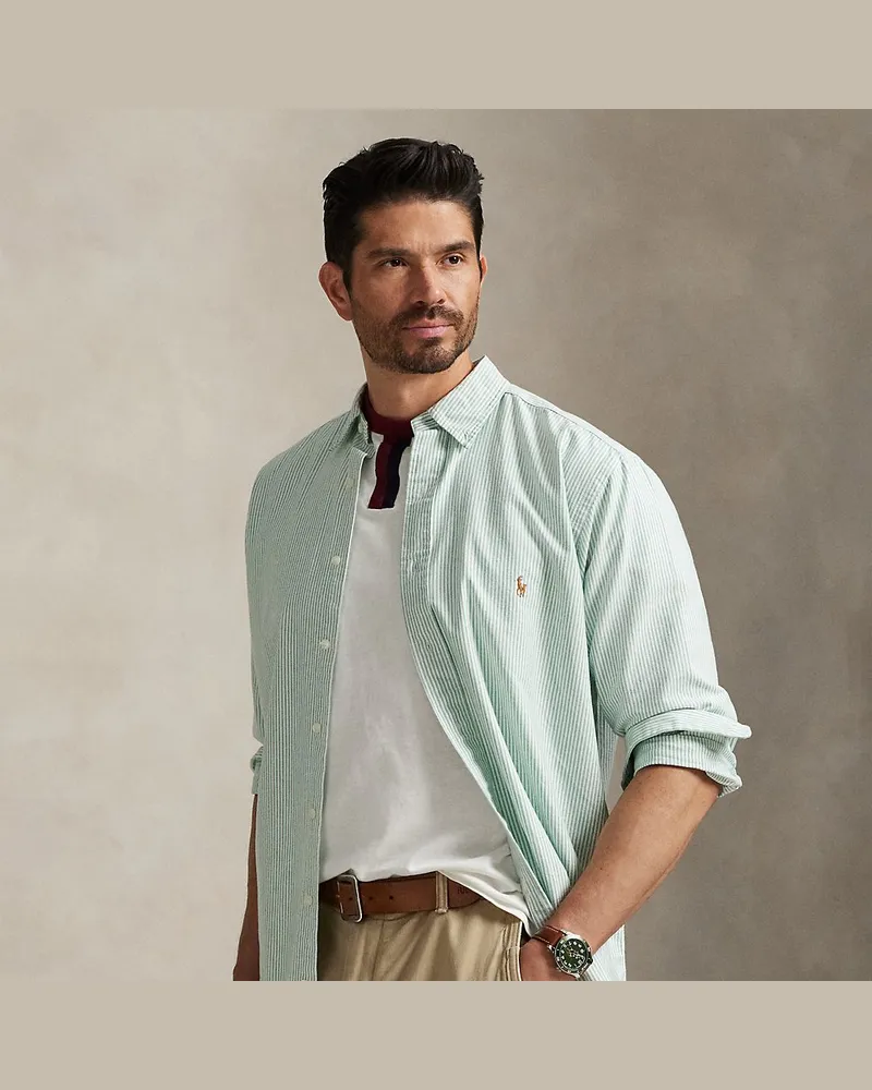 Ralph Lauren Große Größen - Oxfordhemd mit Streifen Green