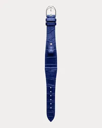 Ralph Lauren Small-Stirrup-Armband, Alligatorleder Blue