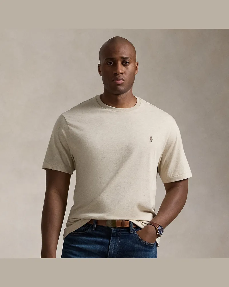 Ralph Lauren Große Größen - Rundhals-T-Shirt aus Jersey Grey