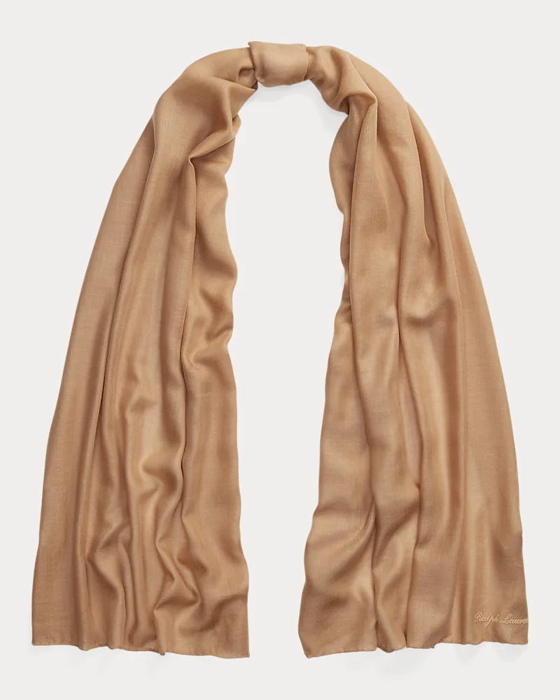 Ralph Lauren Pashmina-Schal aus Kaschmir Brown