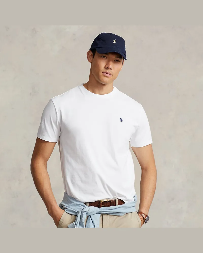 Ralph Lauren Classic-Fit T-Shirt aus Jersey White