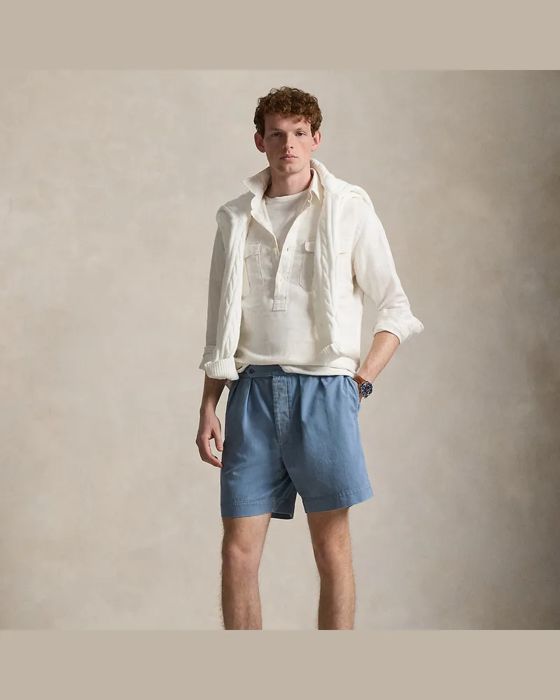 Ralph Lauren Relaxed-Fit Offiziersshorts aus Twill Blue