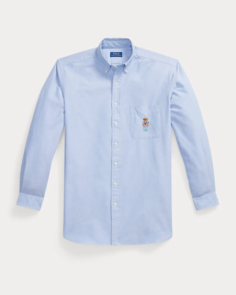 Ralph Lauren Große Größen - Oxfordhemd mit Polo Bear Blue