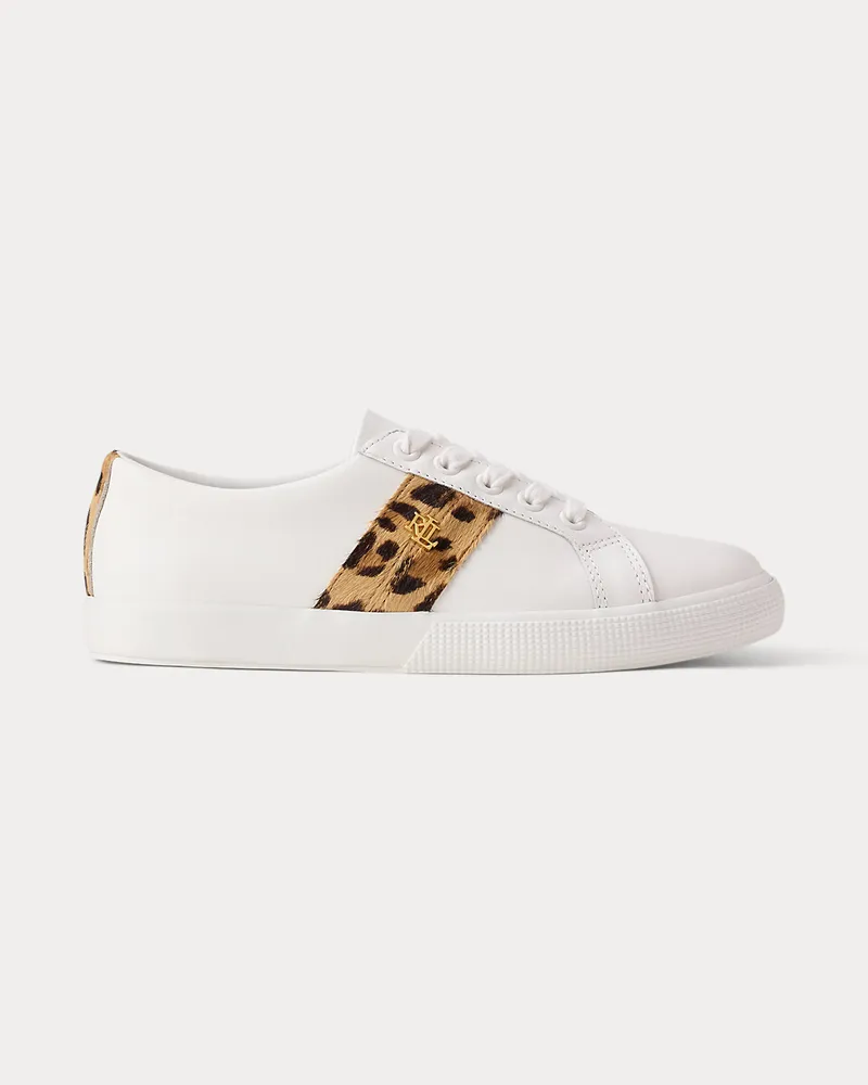 Ralph Lauren Ledersneaker Janson II mit Kalbsfell Multi