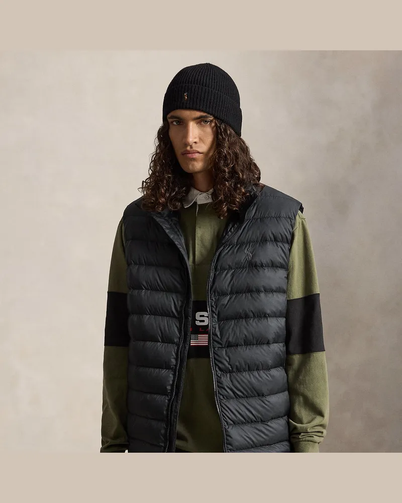 Ralph Lauren Große Größen - Die verstaubare Daunenweste Colden Black