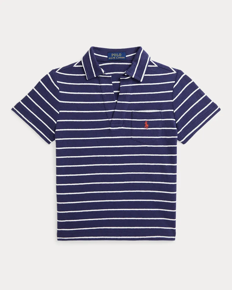 Ralph Lauren Baumwoll-Leinen-Poloshirt mit Streifen Multi