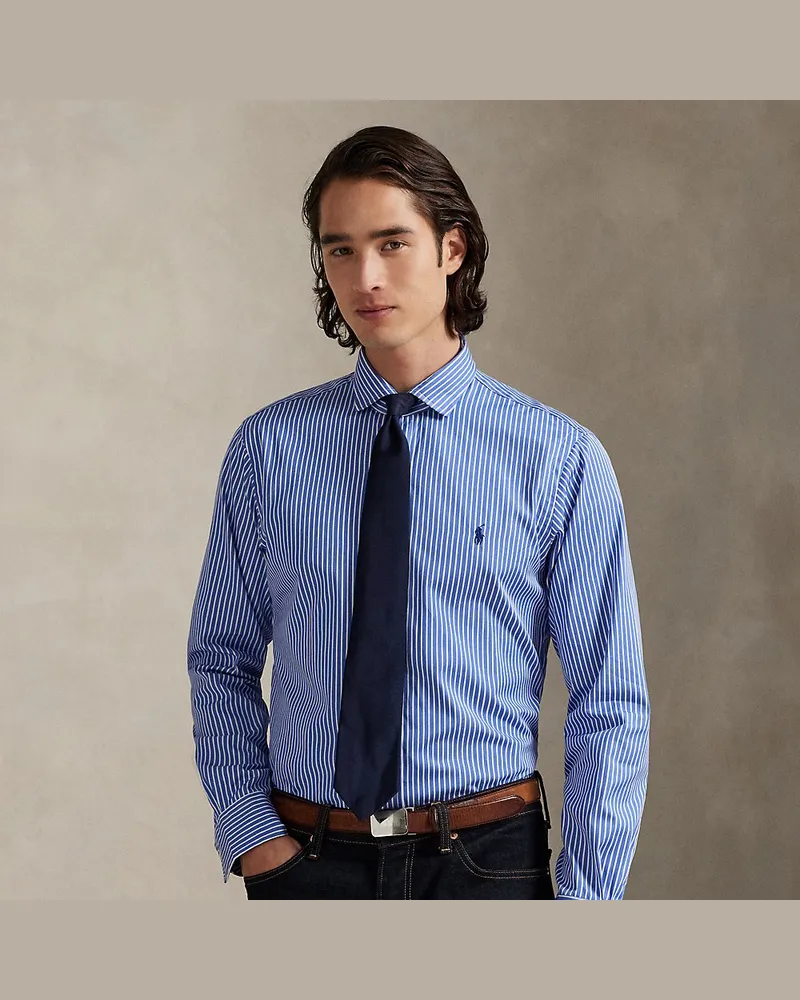 Ralph Lauren Custom-Fit Popelinehemd mit Streifen Multi