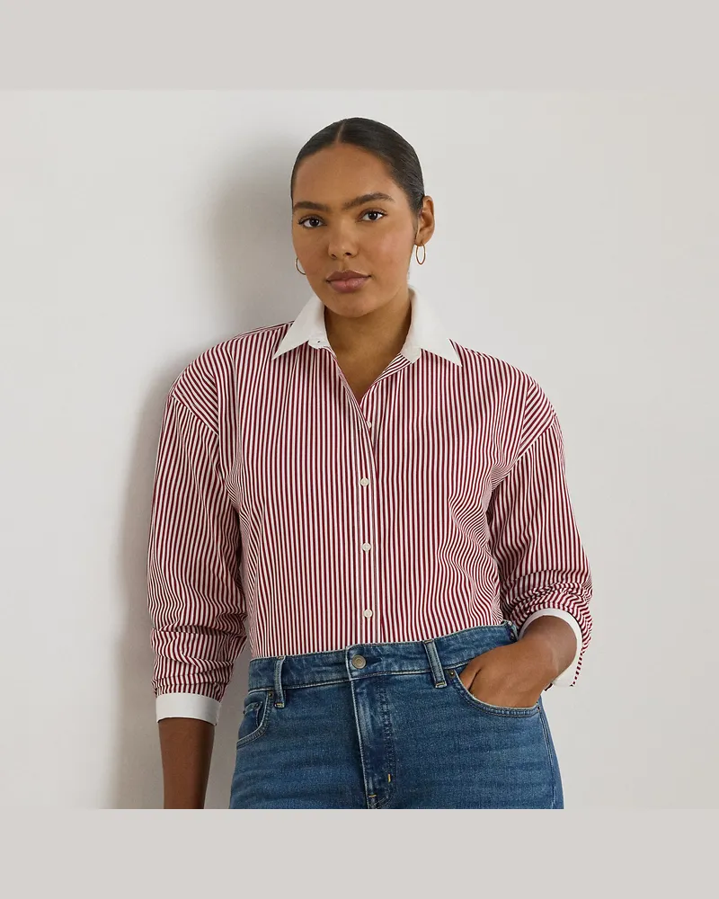Ralph Lauren Plus Größen - Hemd aus merzerisiertem Baumwollstoff Multi