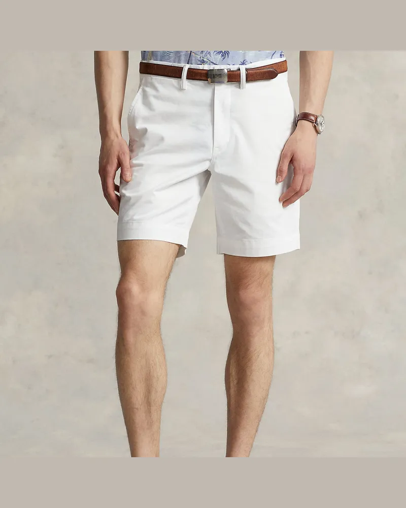 Ralph Lauren Stretch-Straight-Fit Chinoshorts White