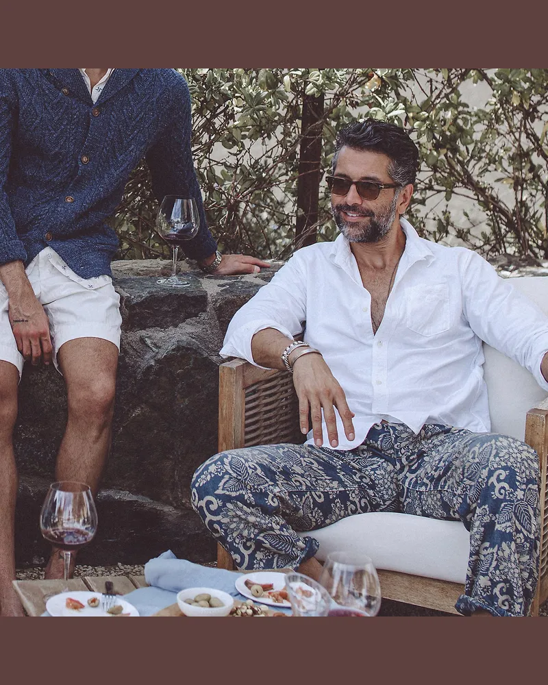 Ralph Lauren Hose aus indigogefärbtem Webstoff Blue