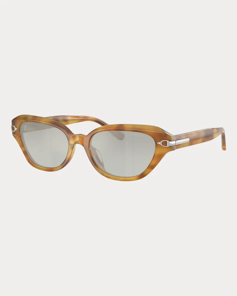 Ralph Lauren Cat-Eye-Sonnenbrille Stirrup Brown