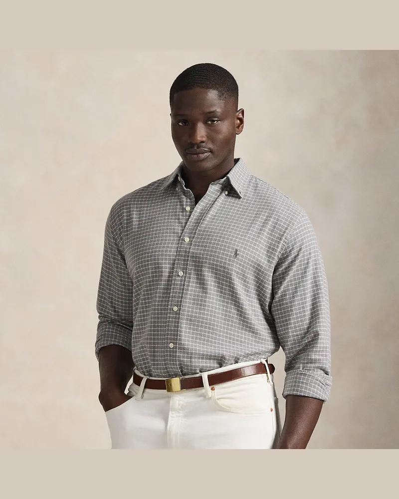 Ralph Lauren Große Größen - Sportshirt aus Twill Grey