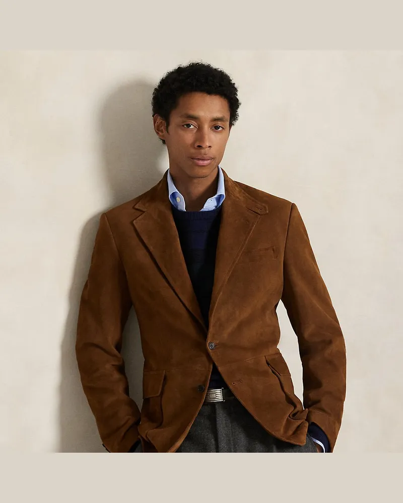Ralph Lauren Die Wildlederjacke RL67 Brown