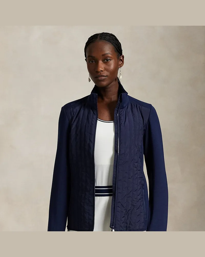 Ralph Lauren Reißverschlussjacke mit gesteppter Bahn Blue