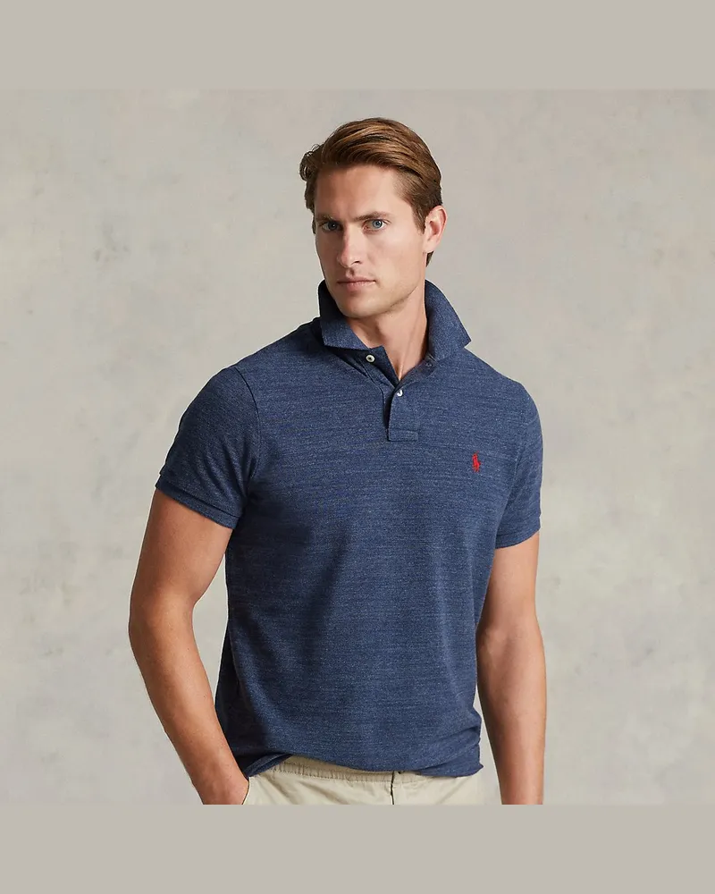 Ralph Lauren Slim-Fit Poloshirt aus Piqué Blue