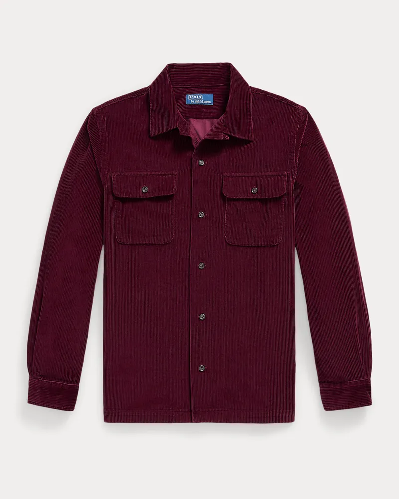 Ralph Lauren Classic-Fit Kordsamthemd Red