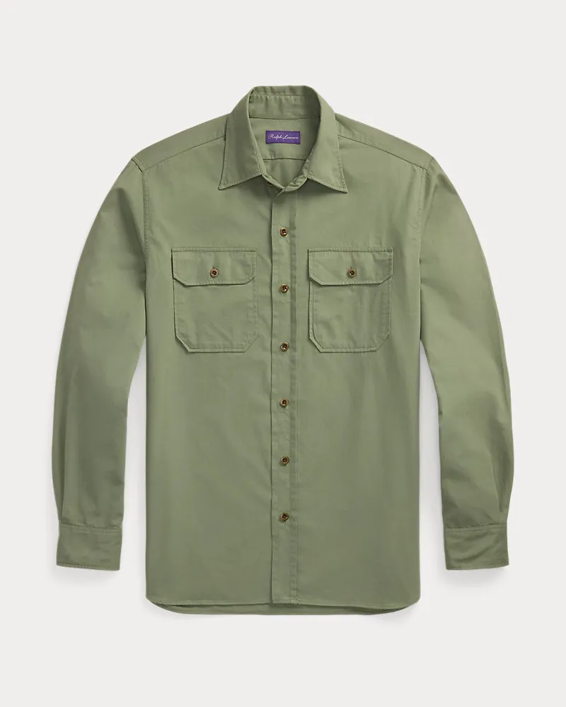 Ralph Lauren Hemd aus Twill-Chino Green