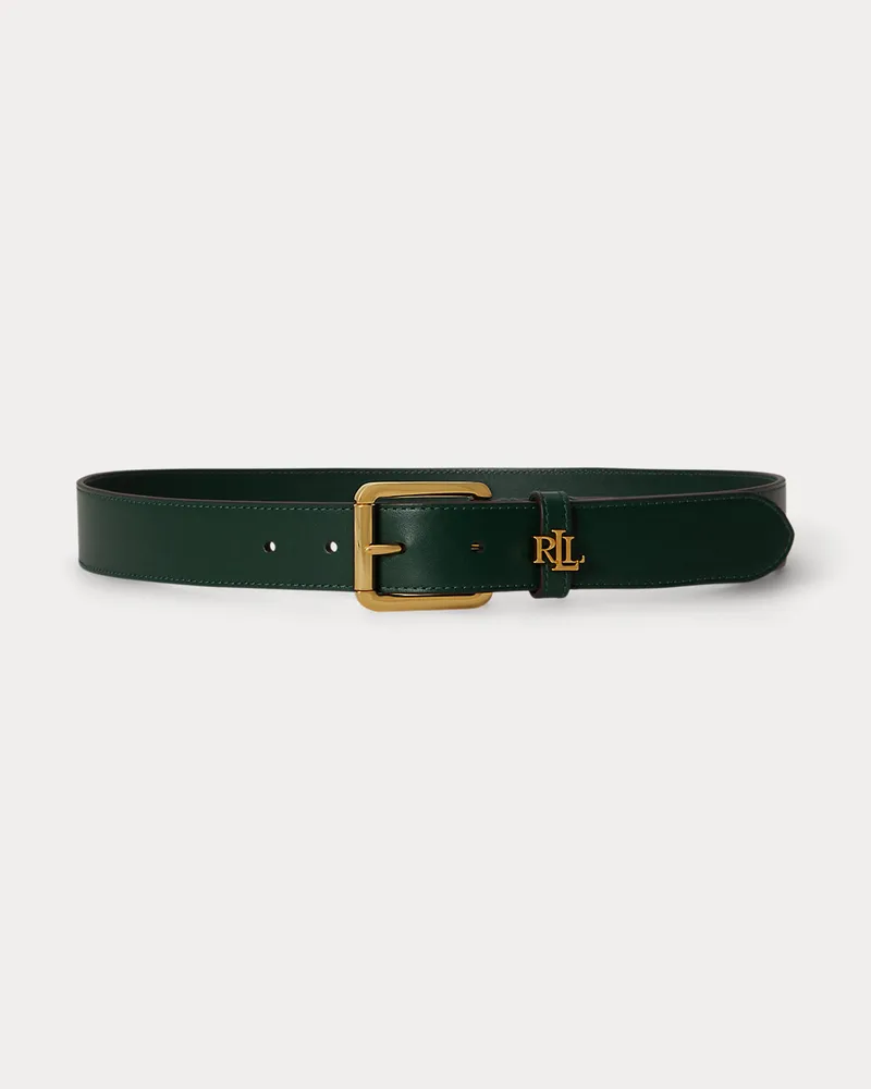 Ralph Lauren Ledergürtel mit Logoschlaufe Green