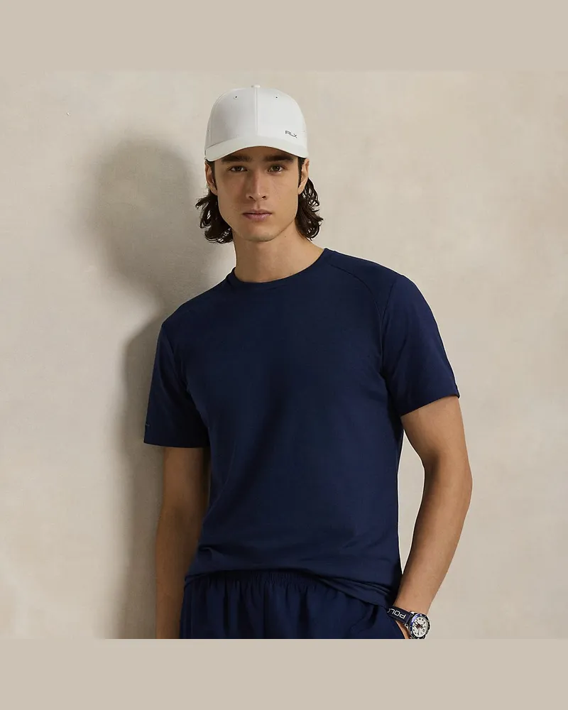 Ralph Lauren Performance-T-Shirt aus Jersey Blue