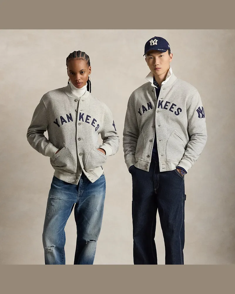 Ralph Lauren Fleecejacke Polo  Ralph Lauren Lauren Yankees Grey