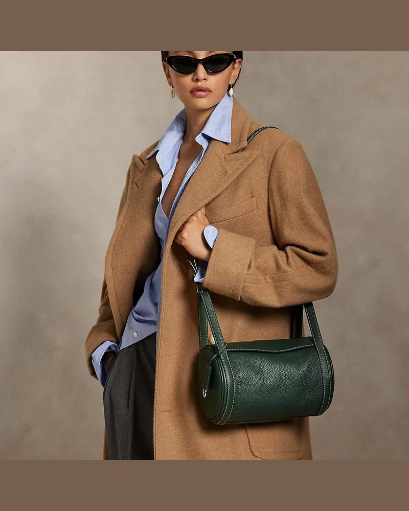 Ralph Lauren Reisetasche Polo Play aus Leder Green