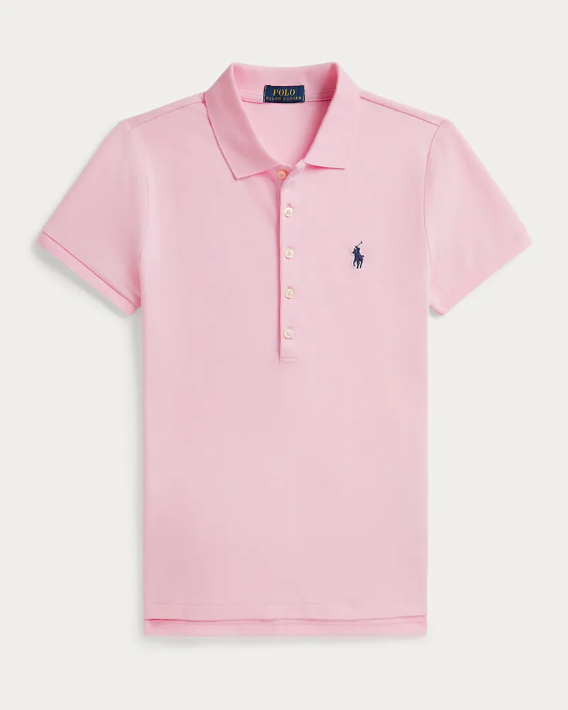 Ralph Lauren Slim-Fit Stretch-Poloshirt Pink