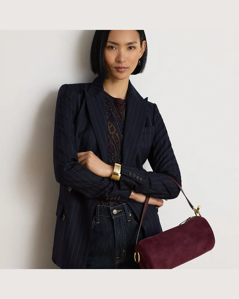 Ralph Lauren Tasche Blaike aus Schafwildleder Red