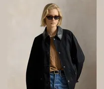 Ballon-Steppjacke aus Baumwolltwill