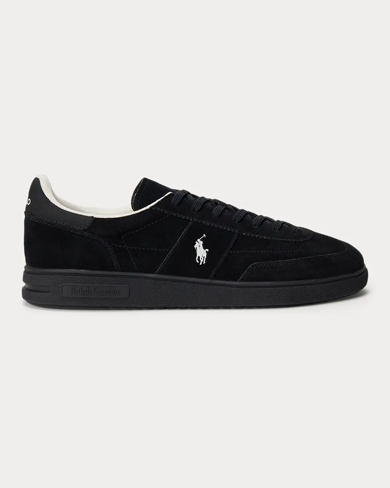 Ralph Lauren Sneaker Bedford aus Wildleder Black
